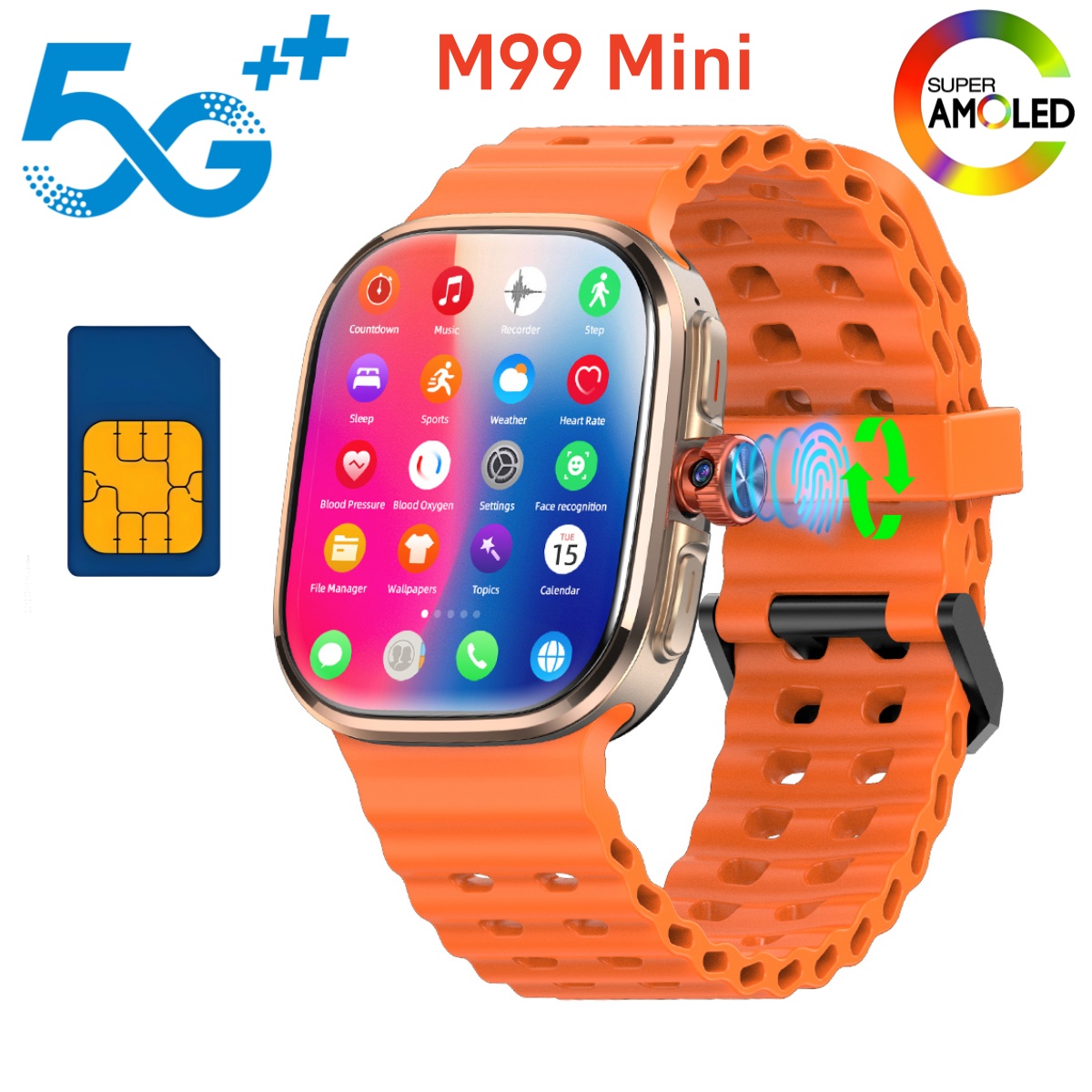 Smartwatch Nothing Watches - M99 มินิสมาร์ทวอทช์ 5G ระบบปฏิบัติการ Android 13.0