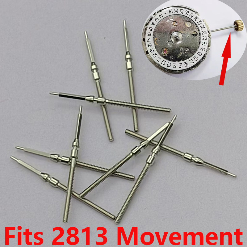 Watch Crown Stem - 2/4 ชิ้น ก้านเม็ดมะยมนาฬิกา 2813 ใช้ได้กับกลไกนาฬิกา 2813