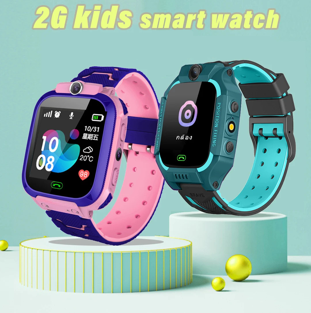 Smartwatch Digital Watches For Kid Boy - Q12 เด็กดูสมาร์ท 2G SOS โทรตําแหน่งปอนด์เด็กโทรศัพท์สมาร์ทนาฬิกาแฟชั่นกันน้ําระยะไกลกล้องเด็กสาวนาฬิกาของขวัญ