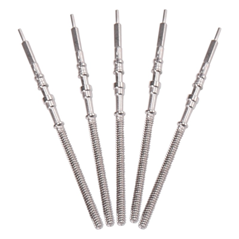 Watch Crown Stem - 5Pcs นาฬิกา Steel Stem Crown ชุดนาฬิกาอะไหล่