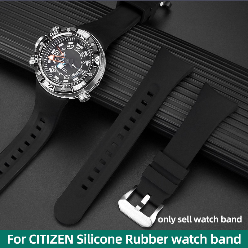 Citizen Watch Promaster - สายนาฬิกายางสำหรับ CITIZEN นาฬิกาดำน้ำวอเตอร์โกสต์มอนสเตอร์ BN2021 BN2024 BN2029