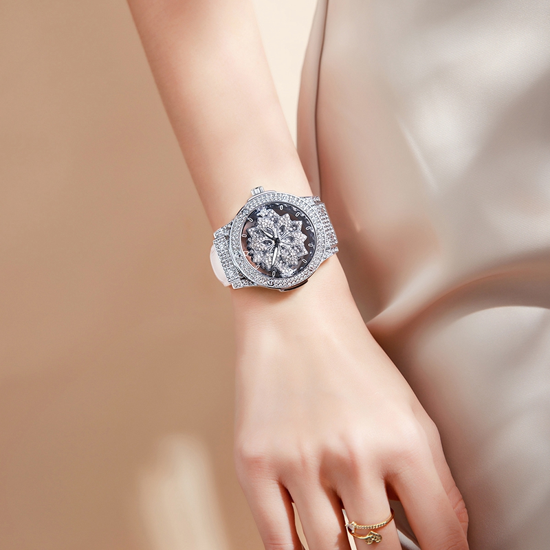 Smartwatch Watches For Women Brands - แบรนด์นาฬิกาผู้หญิงนาฬิกาเพชรนาฬิกาควอตซ์แฟชั่นนาฬิกาข้อมือสร้อยข้อมือสายหนังนาฬิกากันน้ำสำหรับผู้หญิง