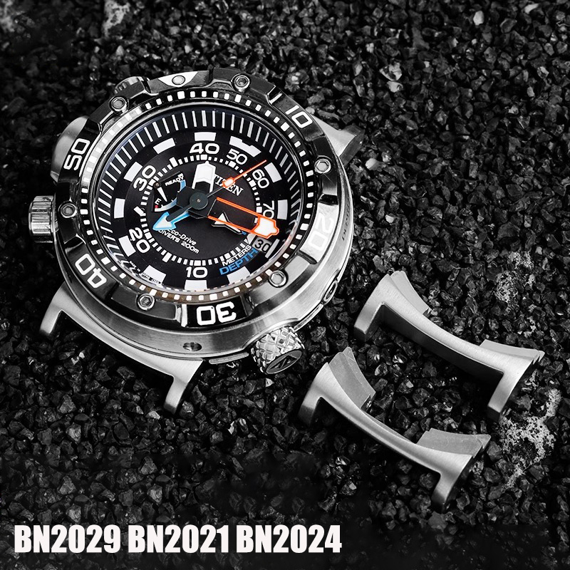 Citizen Watch Promaster - อะแดปเตอร์นาฬิกาโลหะ BN2021 22มม. เชื่อมต่อกับ BN2029-01E BN2021-03E