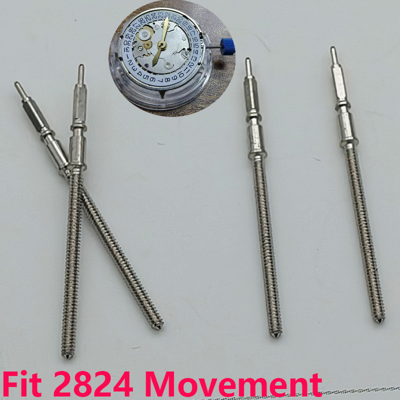Watch Crown Stem - อะไหล่แกนเม็ดมะยมสำหรับกลไก 2824 จำนวน 2/4 ชิ้น ใช้ได้กับนาฬิกากลไก