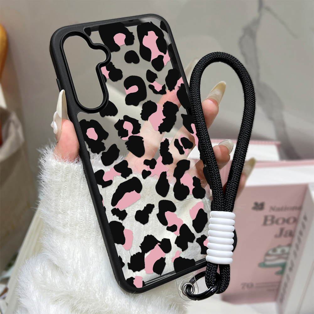 Samsung Galaxy Strap - เคสโทรศัพท์ลายเสือดาวสำหรับ Samsung Galaxy S25 S26 Ultra