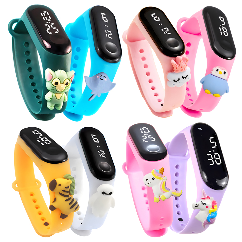 Smartwatch Digital Watches For Kid Boy - นาฬิกาสปอร์ตเด็กสุดหรู กันน้ำ หน้าจอสัมผัสอัจฉริยะ นาฬิกาดิจิตอล สายรัดข้อมือ สำหรับเด็กหญิงและเด็กชาย