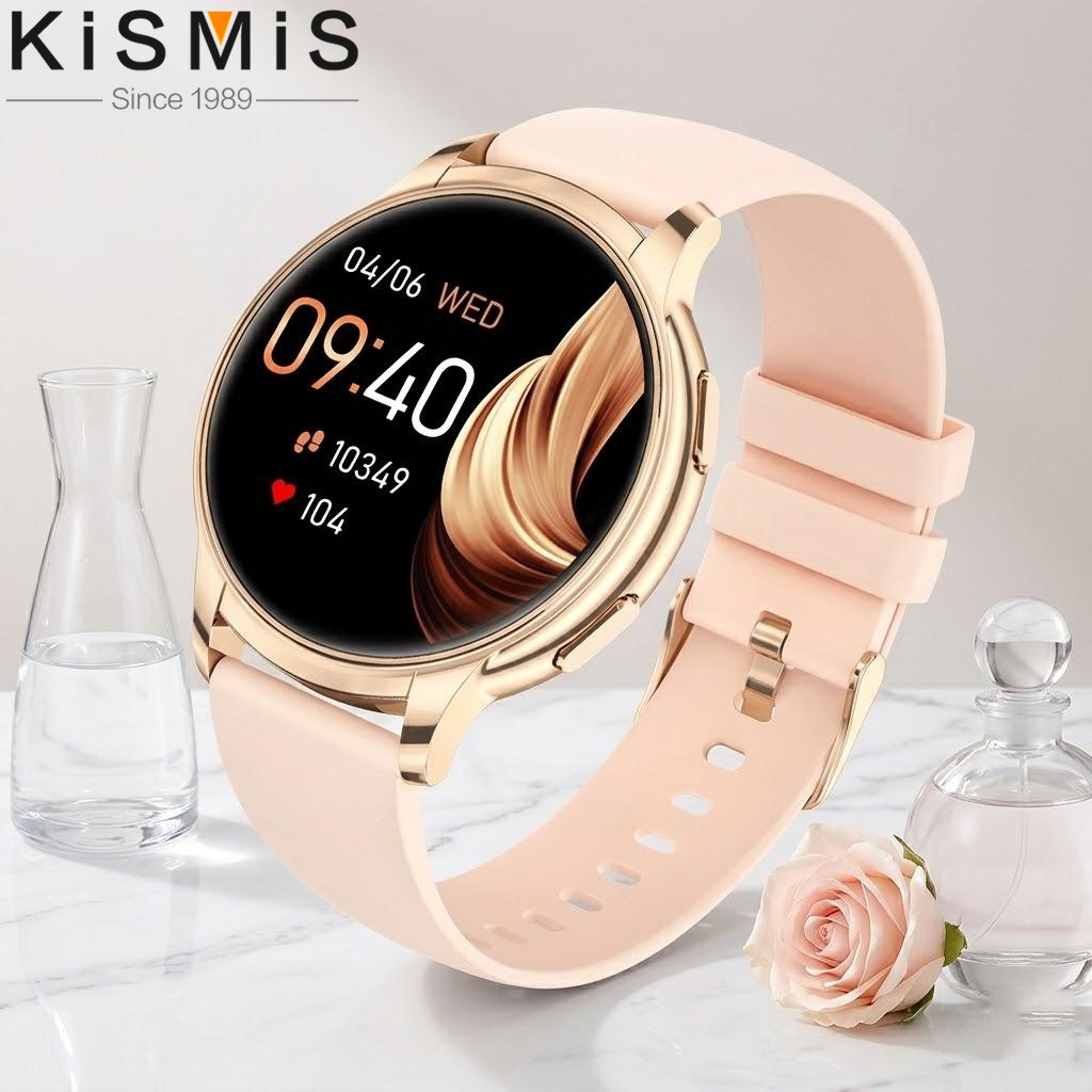 Smartwatch Digital Watches For Women - สมาร์ทวอทช์สำหรับผู้หญิง กันน้ำ วัดอัตราการเต้นของหัวใจ ตรวจจับการนอนหลับ รับสายโทรศัพท์ รองรับ