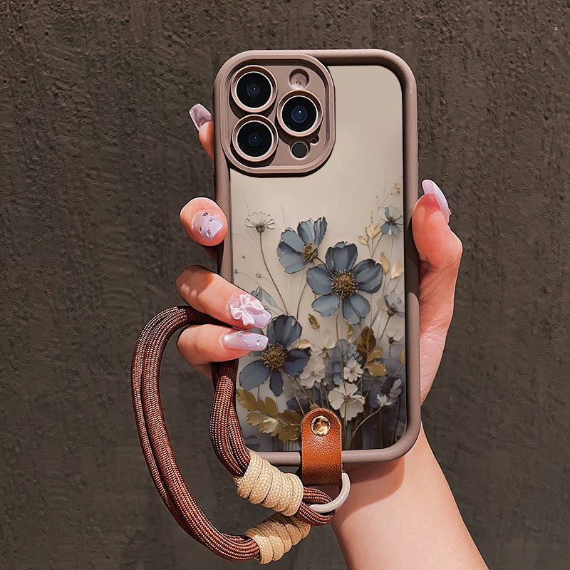 สายคล้องคอสีฟ้าลายดอกไม้ สำหรั - Samsung Galaxy Strap บทวิจารณ์และราคา