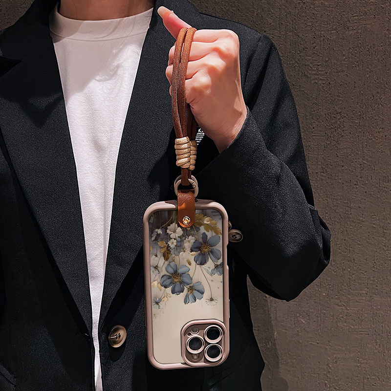 สายคล้องคอสีฟ้าลายดอกไม้ สำหรั - Samsung Galaxy Strap บทวิจารณ์และราคา