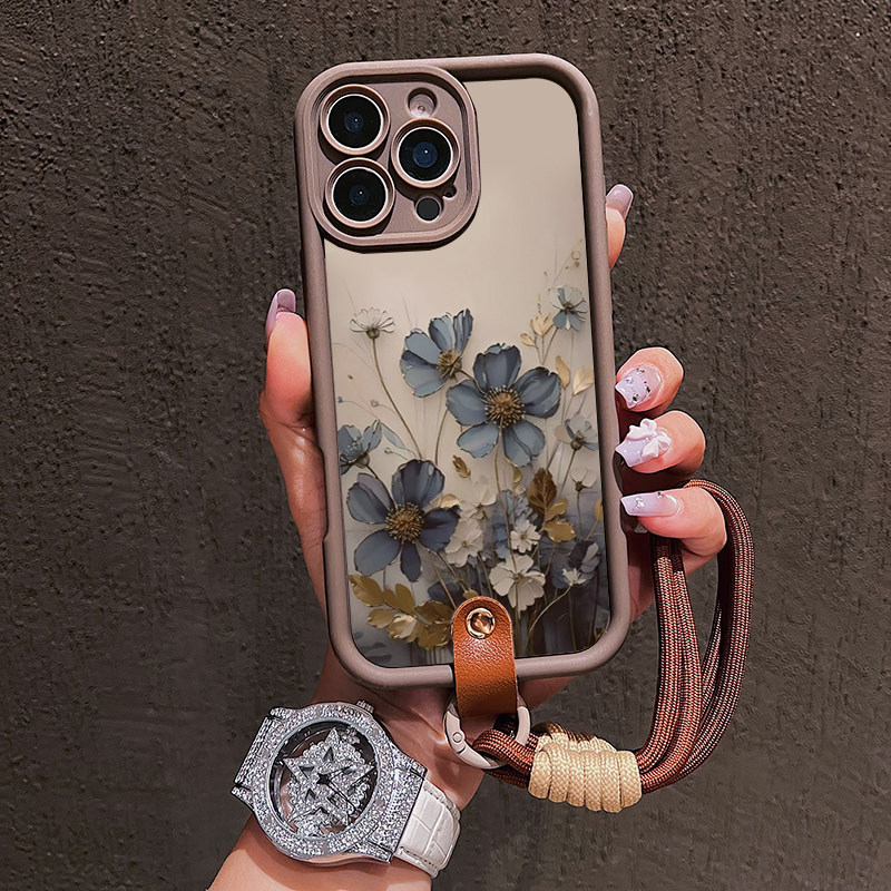 สายคล้องคอสีฟ้าลายดอกไม้ สำหรั - Samsung Galaxy Strap บทวิจารณ์และราคา