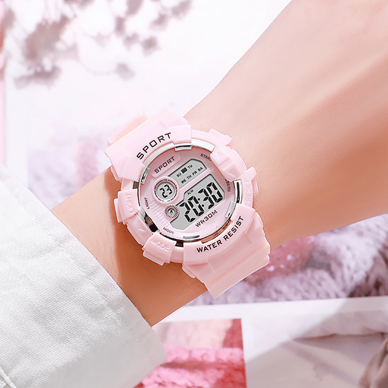 แฟชั่นนาฬิกาเด็กส่องสว่างกันน้ - Smartwatch Watches Boys บทวิจารณ์และราคา