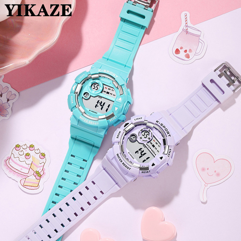 YIKAZE นาฬิกาเด็กแฟชั่นนาฬิกาป - Smartwatch Digital Watches For Kid Boy บทวิจารณ์และราคา