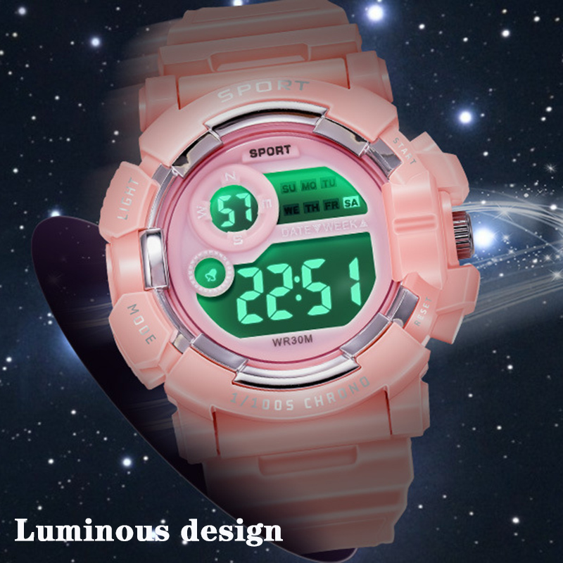 YIKAZE นาฬิกาเด็กแฟชั่นนาฬิกาป - Smartwatch Digital Watches For Kid Boy บทวิจารณ์และราคา
