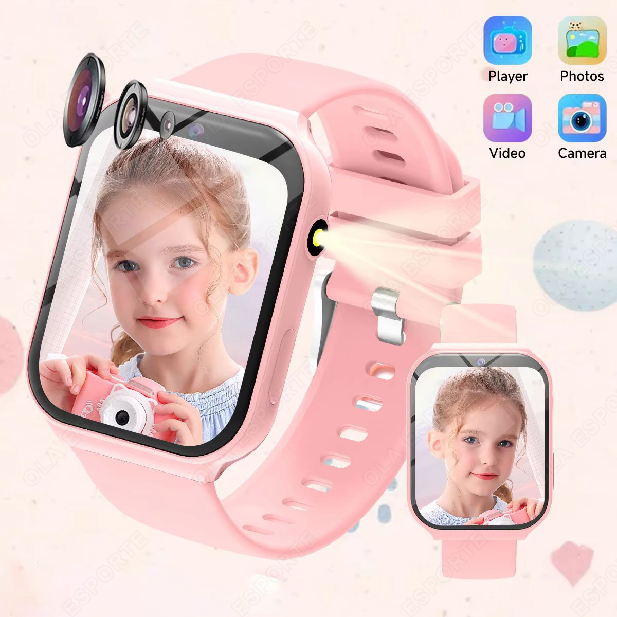สมาร์ทวอทช์เด็กใหม่ปี 2025 กล้ - Smartwatch Watches Birthday Gift For Girls บทวิจารณ์และราคา