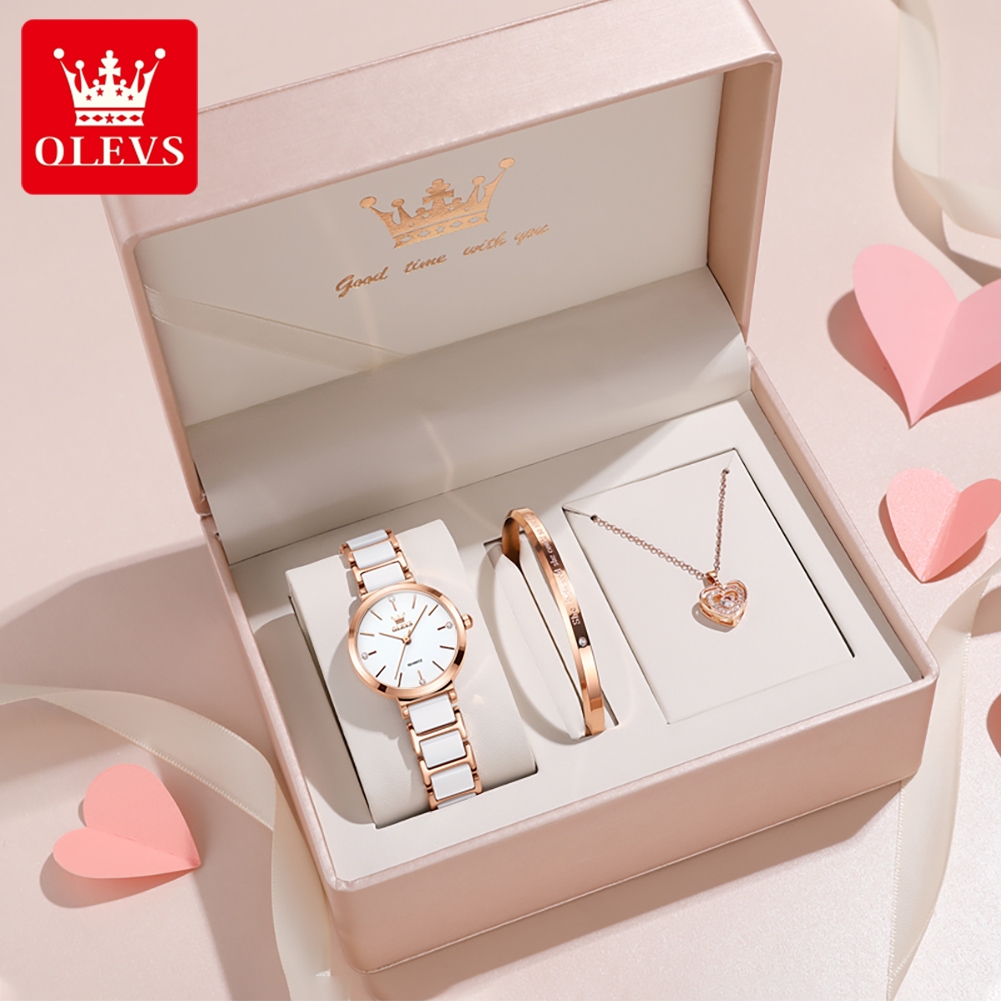 นาฬิกาข้อมือผู้หญิง OLEVS รุ่น - Luxury Ceramic Watch บทวิจารณ์และราคา