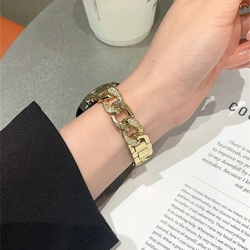 สายนาฬิกาสแตนเลสสตีลประดับเพชร - Samsung Galaxy Strap บทวิจารณ์และราคา