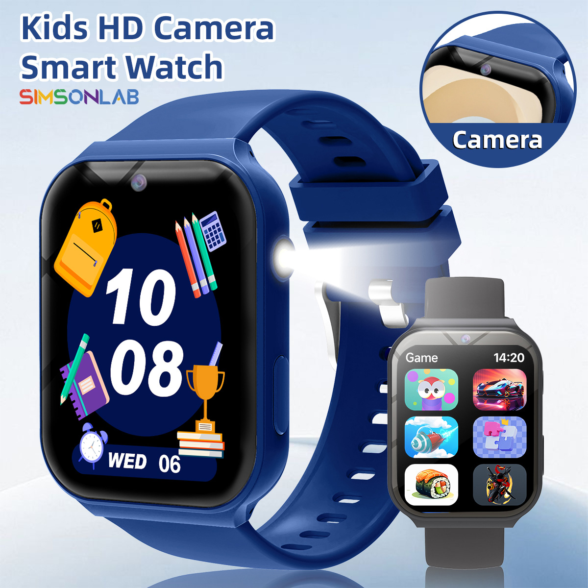 เพื่อนร่วมเรียนสำหรับเด็ก กล้อ - Smartwatch Watches Birthday Gift For Girls บทวิจารณ์และราคา