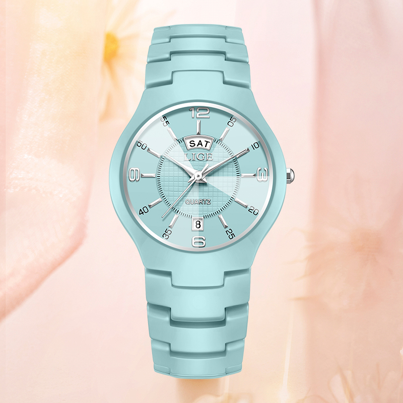 นาฬิกาข้อมือผู้หญิง LIGE ดีไซน - Luxury Ceramic Watch บทวิจารณ์และราคา