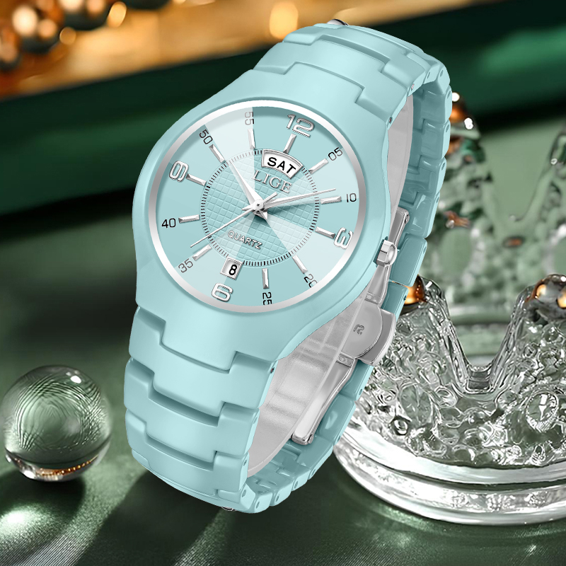 นาฬิกาข้อมือผู้หญิง LIGE ดีไซน - Luxury Ceramic Watch บทวิจารณ์และราคา