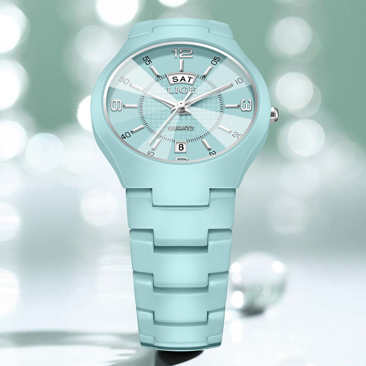 นาฬิกาข้อมือผู้หญิง LIGE ดีไซน - Luxury Ceramic Watch บทวิจารณ์และราคา