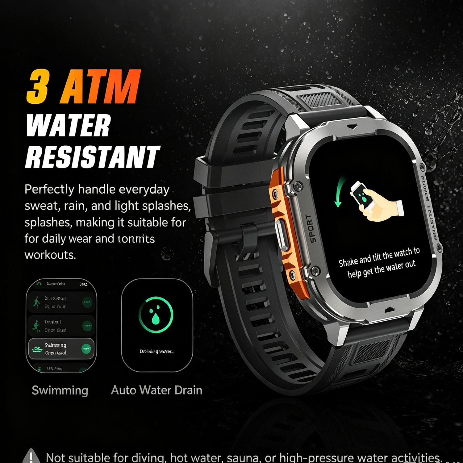 LEADOYS X7 สมาร์ทวอทช์สำหรับกิ - Watch X7 บทวิจารณ์และราคา