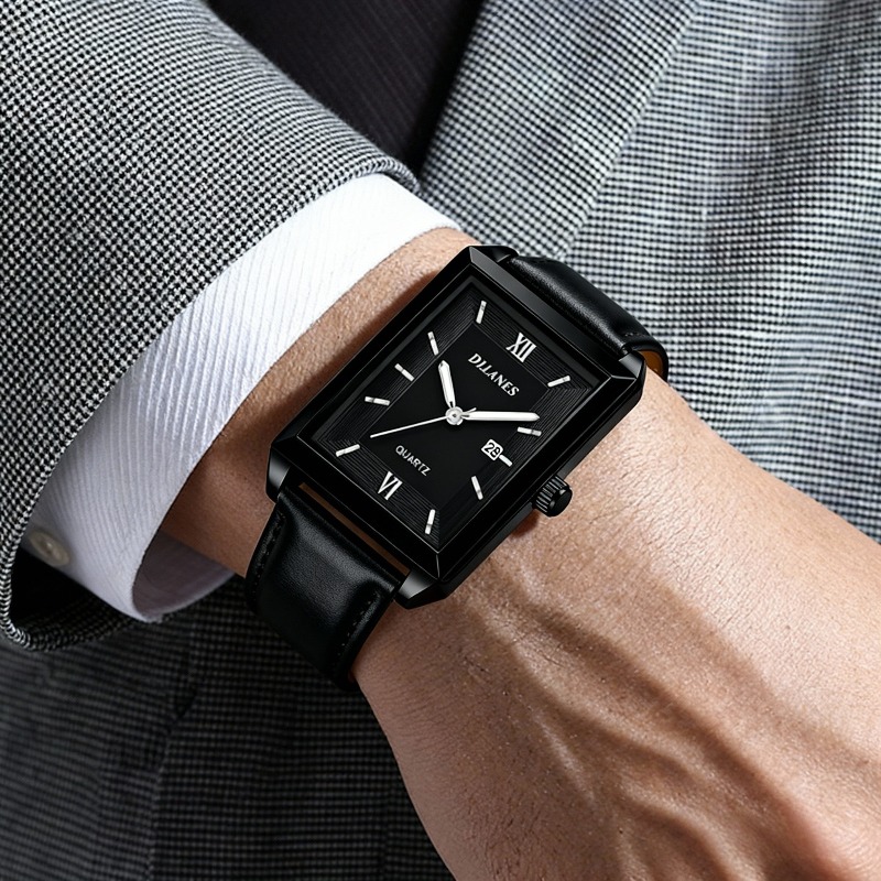 นาฬิกาข้อมือหนังลำลองสำหรับผู้ - Smartwatch Casual Watches For Men บทวิจารณ์และราคา