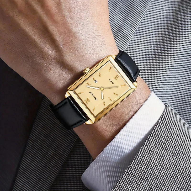 นาฬิกาข้อมือหนังลำลองสำหรับผู้ - Smartwatch Casual Watches For Men บทวิจารณ์และราคา