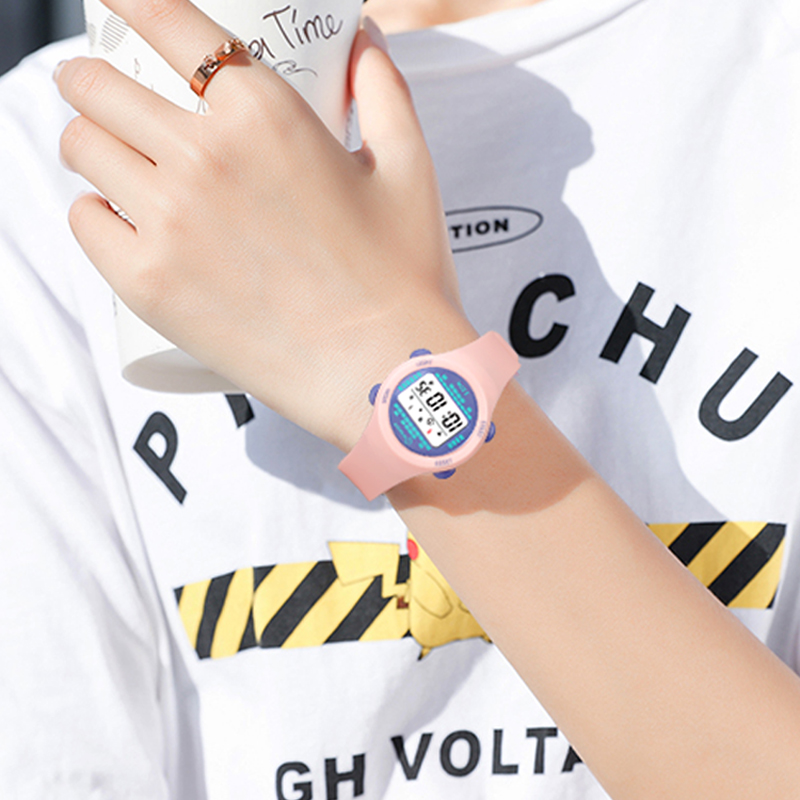 นาฬิกานักศึกษาชายกลางน่ารักสีช - Smartwatch Digital Watches For Kid Boy บทวิจารณ์และราคา