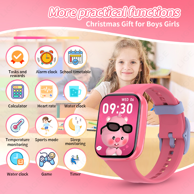 ใหม่สมาร์ทนาฬิกาเด็กนาฬิกาเด็ก - Smartwatch Watches Birthday Gift For Girls บทวิจารณ์และราคา