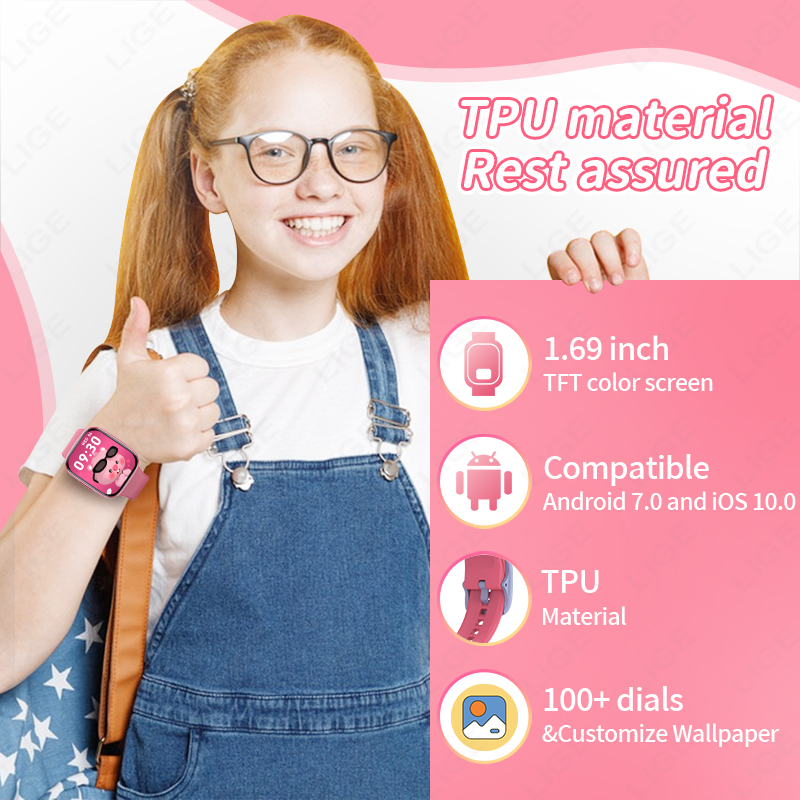 ใหม่สมาร์ทนาฬิกาเด็กนาฬิกาเด็ก - Smartwatch Watches Birthday Gift For Girls บทวิจารณ์และราคา