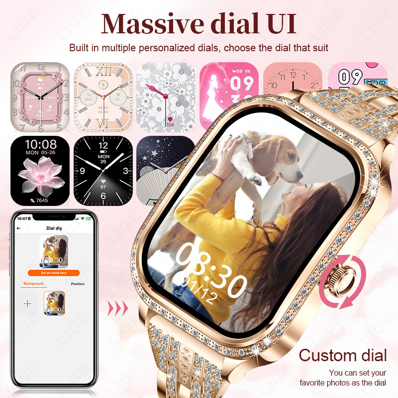 นาฬิกาอัจฉริยะ LIGE สำหรับผู้ห - Smartwatch Digital Watches For Women บทวิจารณ์และราคา
