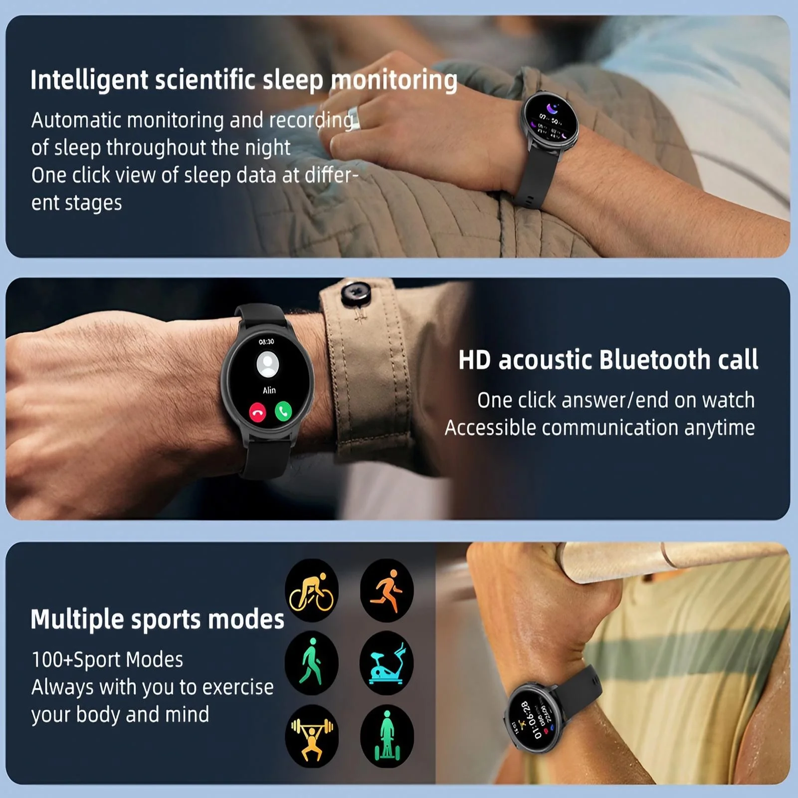 สมาร์ทวอทช์สำหรับผู้หญิง กันน้ - Smartwatch Digital Watches For Women บทวิจารณ์และราคา