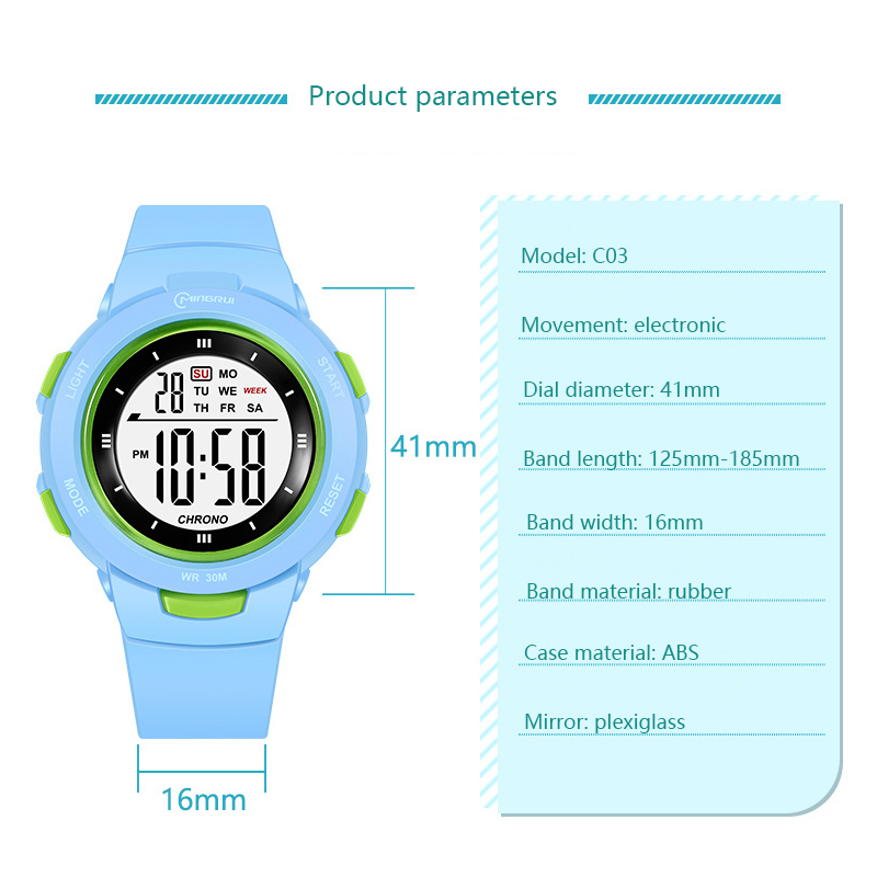 อุทัยนาฬิกาเด็กกีฬาแฟชั่นนาฬิก - Smartwatch Digital Watches For Kid Boy บทวิจารณ์และราคา