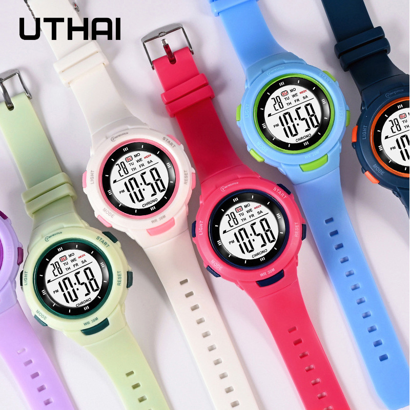 อุทัยนาฬิกาเด็กกีฬาแฟชั่นนาฬิก - Smartwatch Digital Watches For Kid Boy บทวิจารณ์และราคา